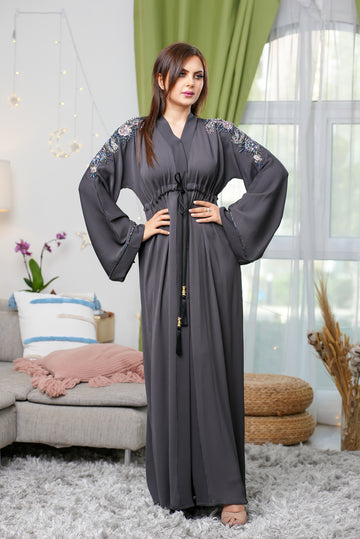 Kiran Grey Abaya