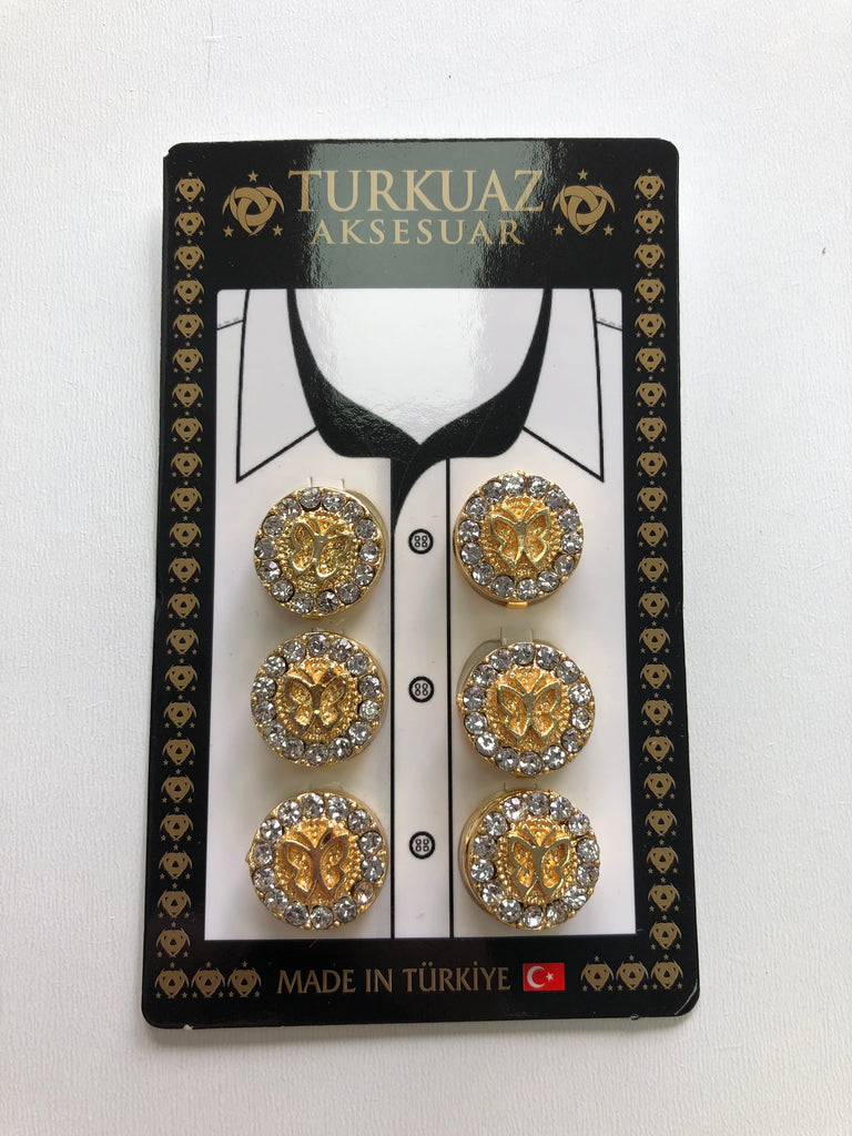 Luxury Crystal Button Covers Accessory