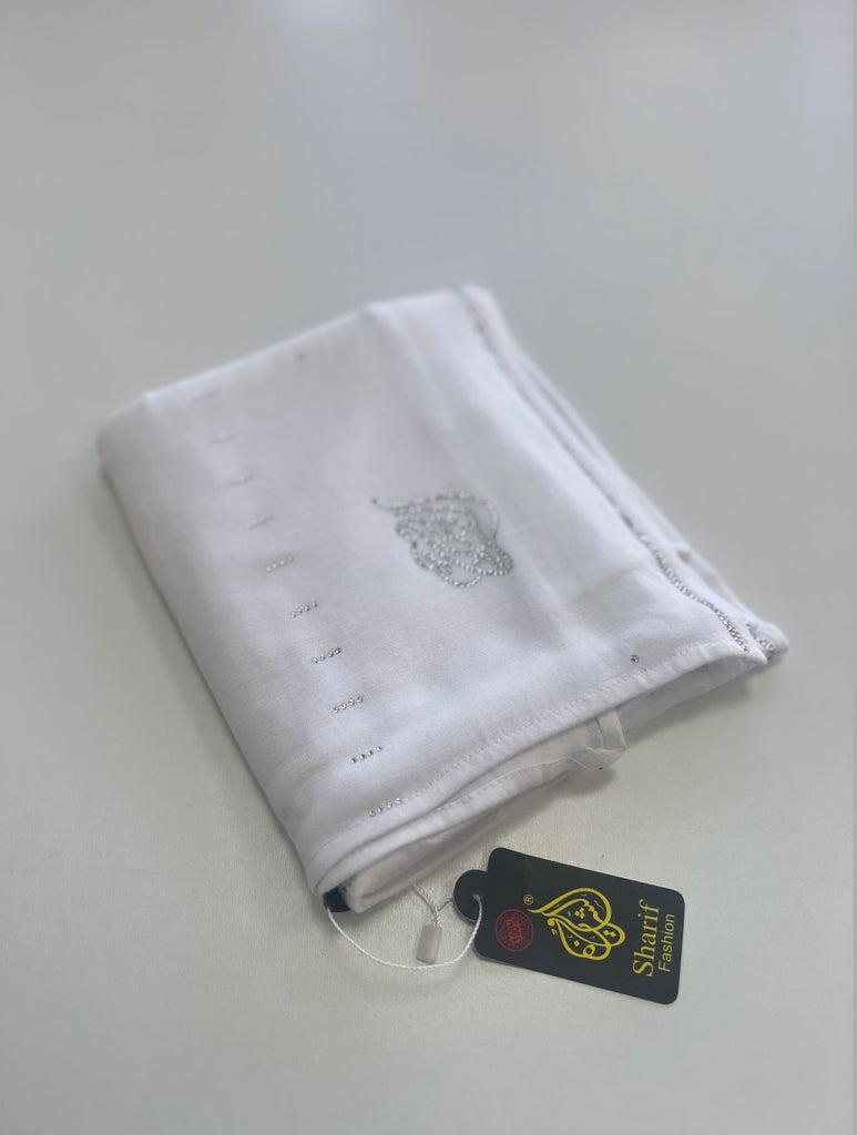 Sharif Line Accent Diamante Jersey Long Hijab