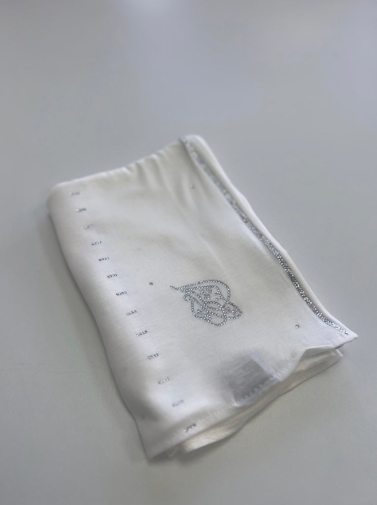 Sharif Line Accent Diamante Jersey Long Hijab