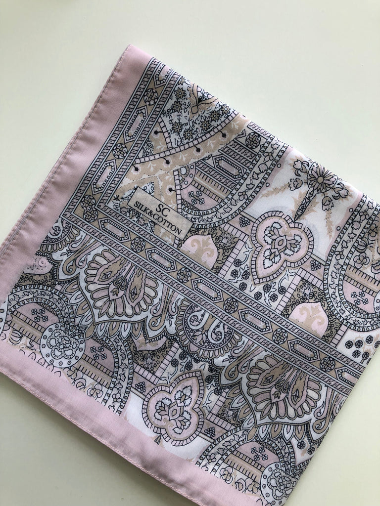 Premium Karaca Floral Tile work Print Long Hijab