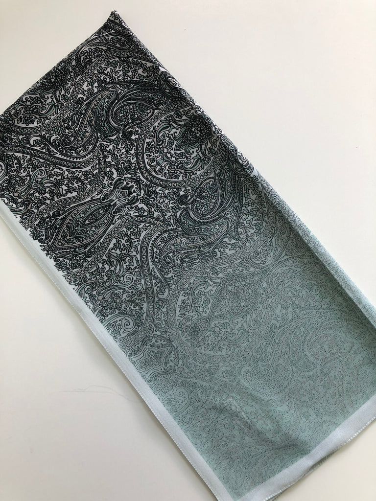 Premium Karaca 120cm Square Soft Chiffon Classic Paisley Hijab