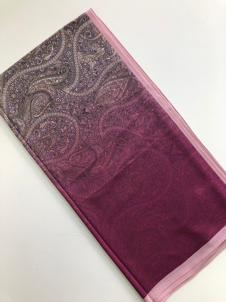 Premium Karaca 120cm Square Soft Chiffon Classic Paisley Hijab