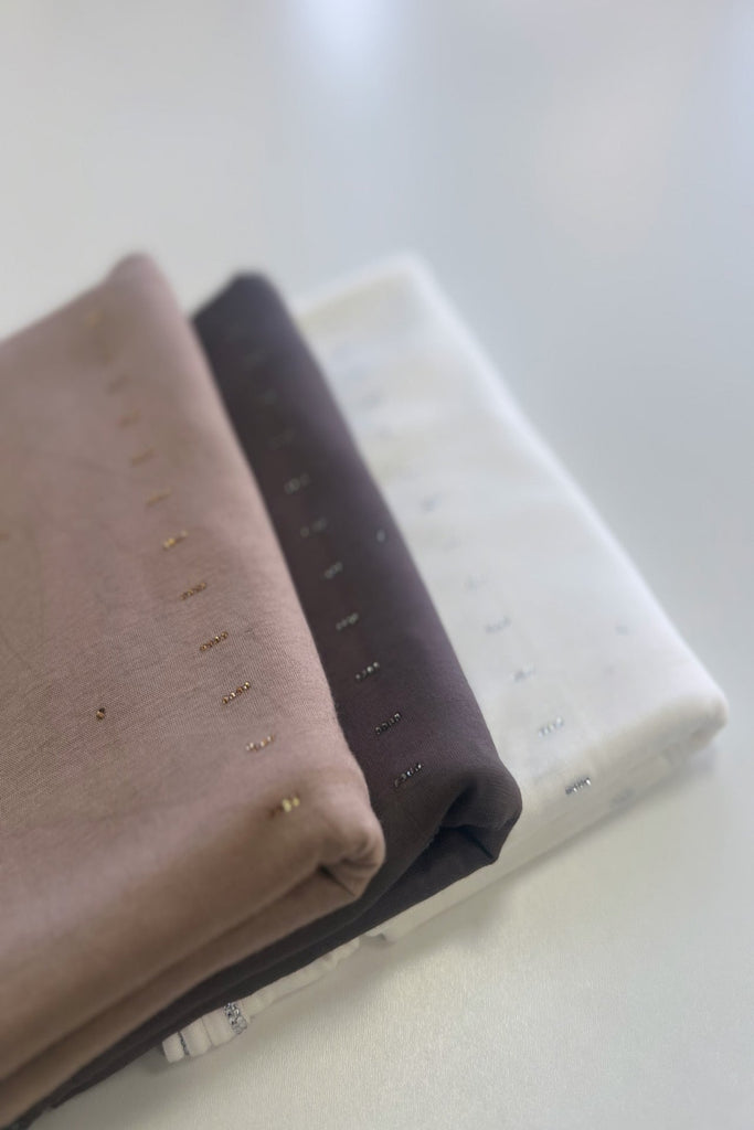 Sharif Line Accent Diamante Jersey Long Hijab