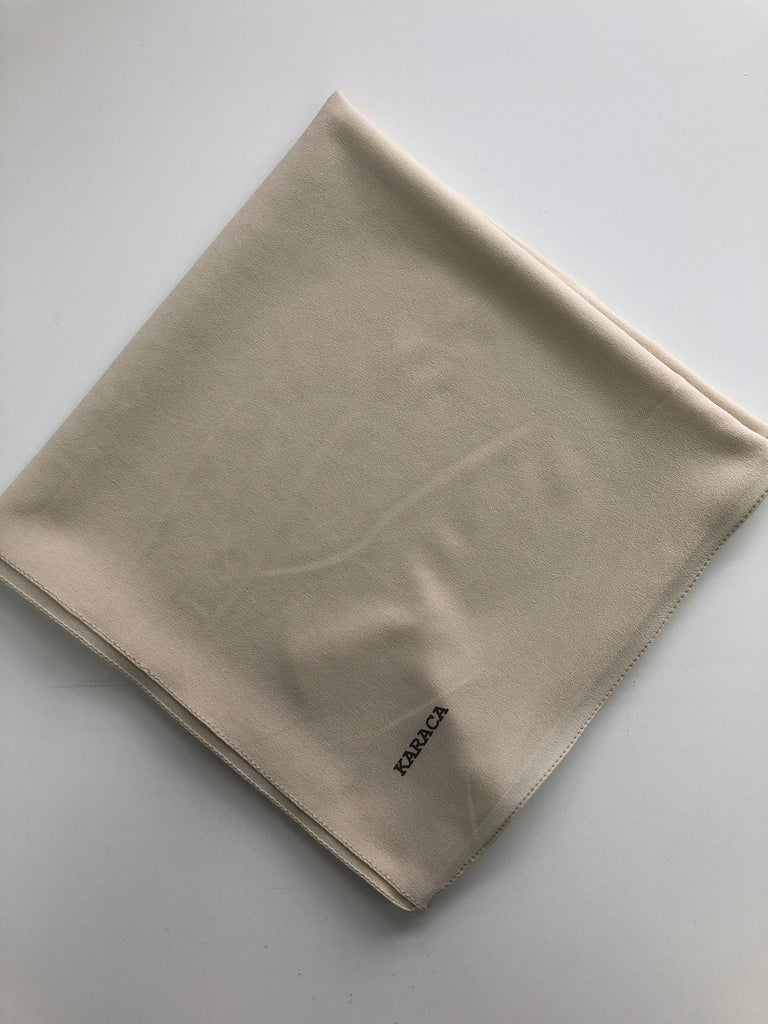 Premium Karaca 120cm Square  Luxury Chiffon Plain Hijab