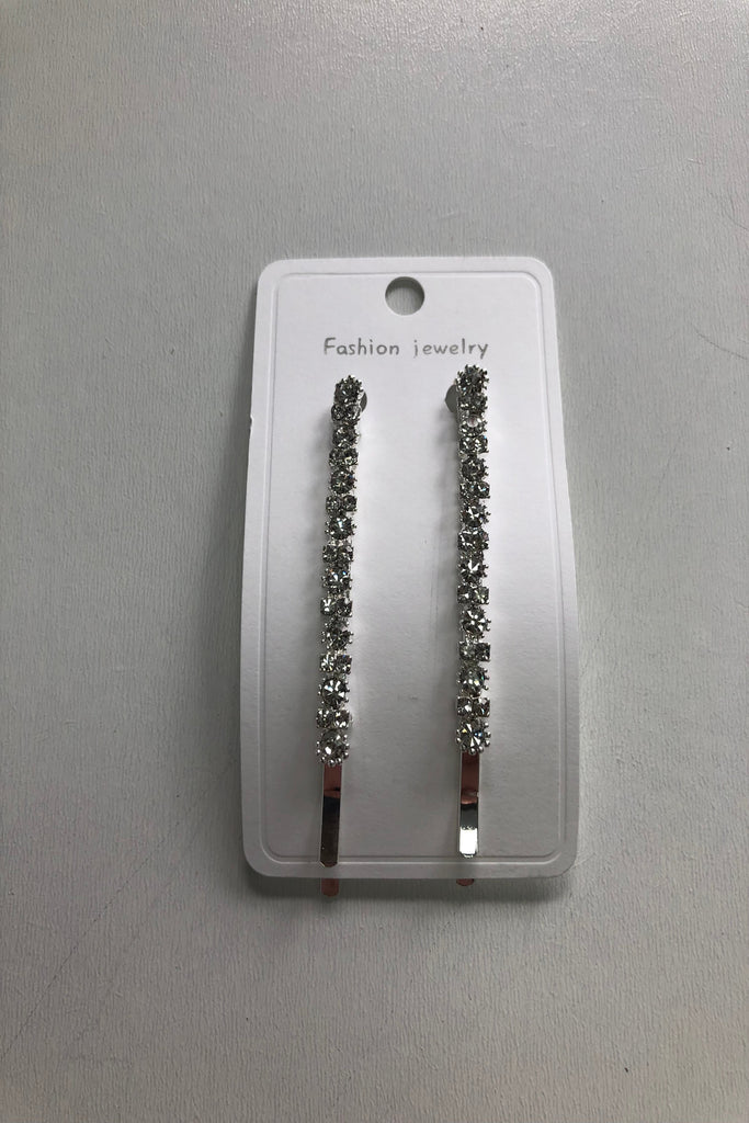 Rhinestone Slide Hair Clips