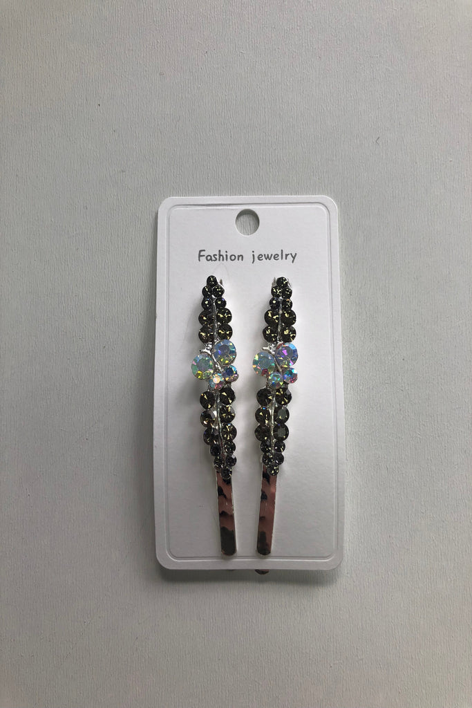 Rhinestone Slide Hair Clips