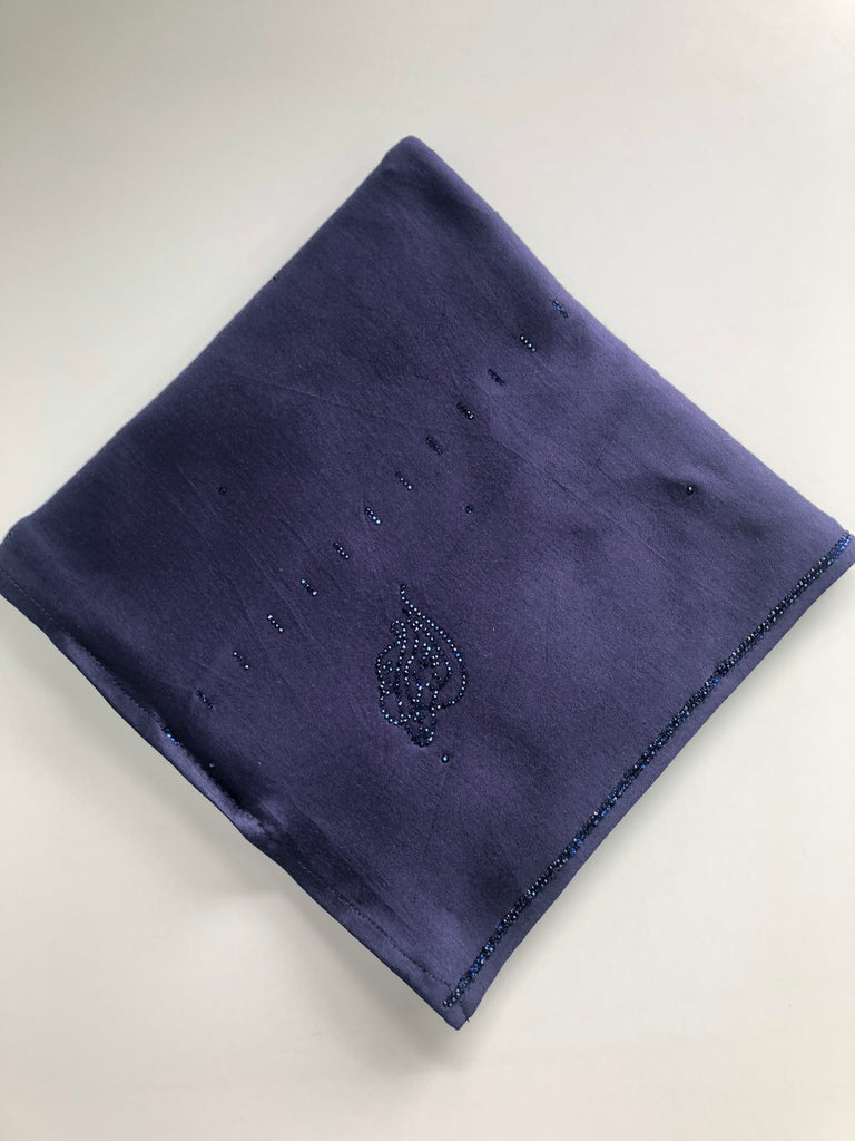 Sharif Line Accent Diamante Jersey Long Hijab