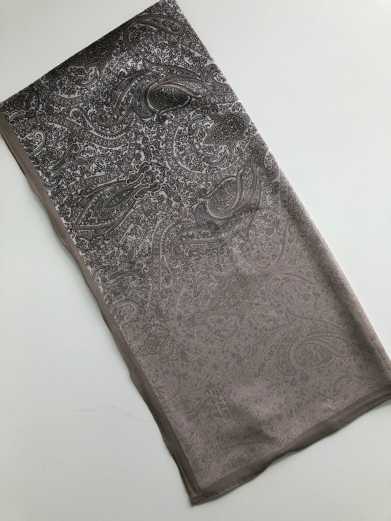 Premium Karaca 120cm Square Soft Chiffon Classic Paisley Hijab