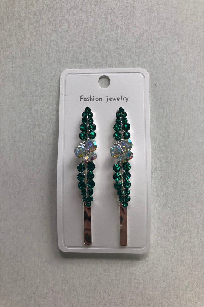 Rhinestone Slide Hair Clips