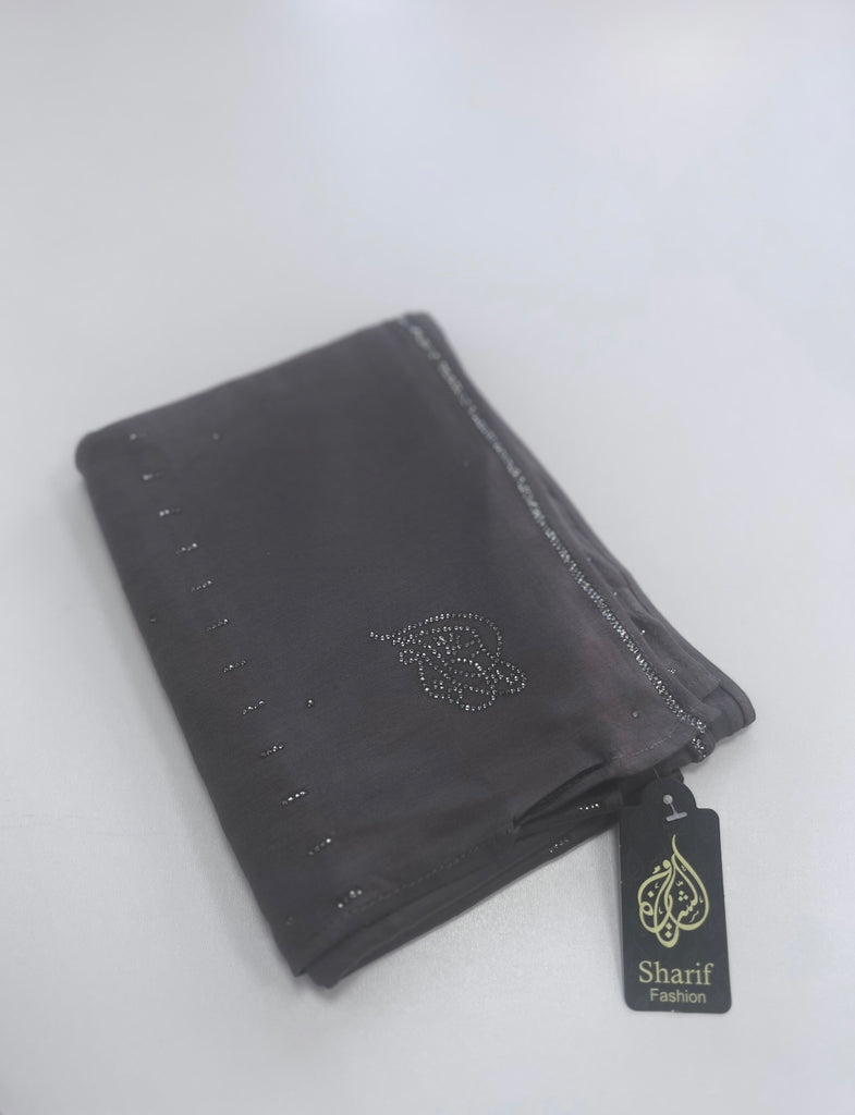Sharif Line Accent Diamante Jersey Long Hijab