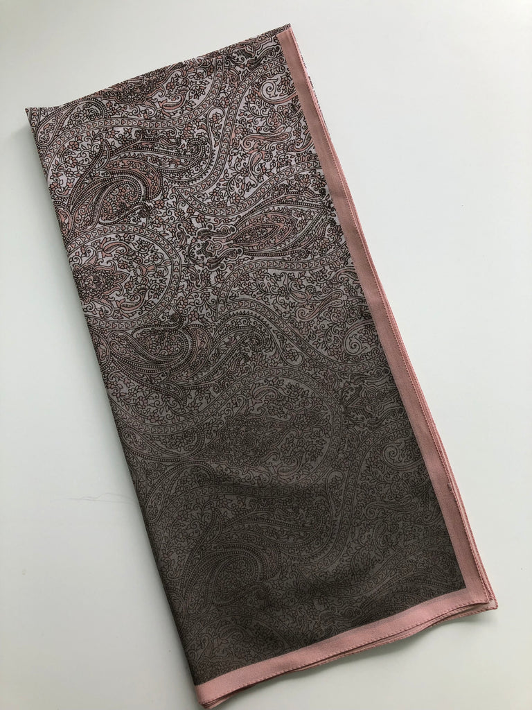 Premium Karaca 120cm Square Soft Chiffon Classic Paisley Hijab