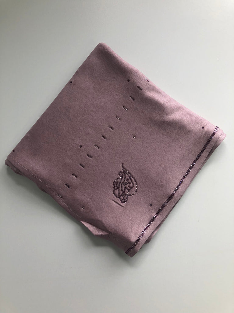 Sharif Line Accent Diamante Jersey Long Hijab