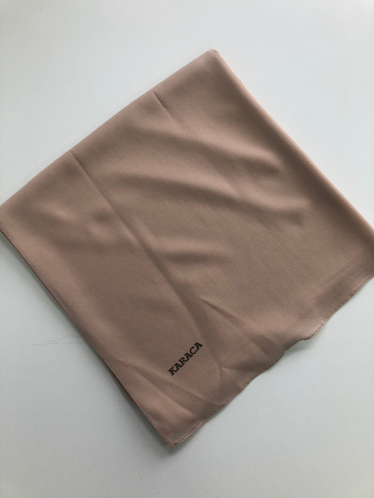Premium Karaca 120cm Square  Luxury Chiffon Plain Hijab