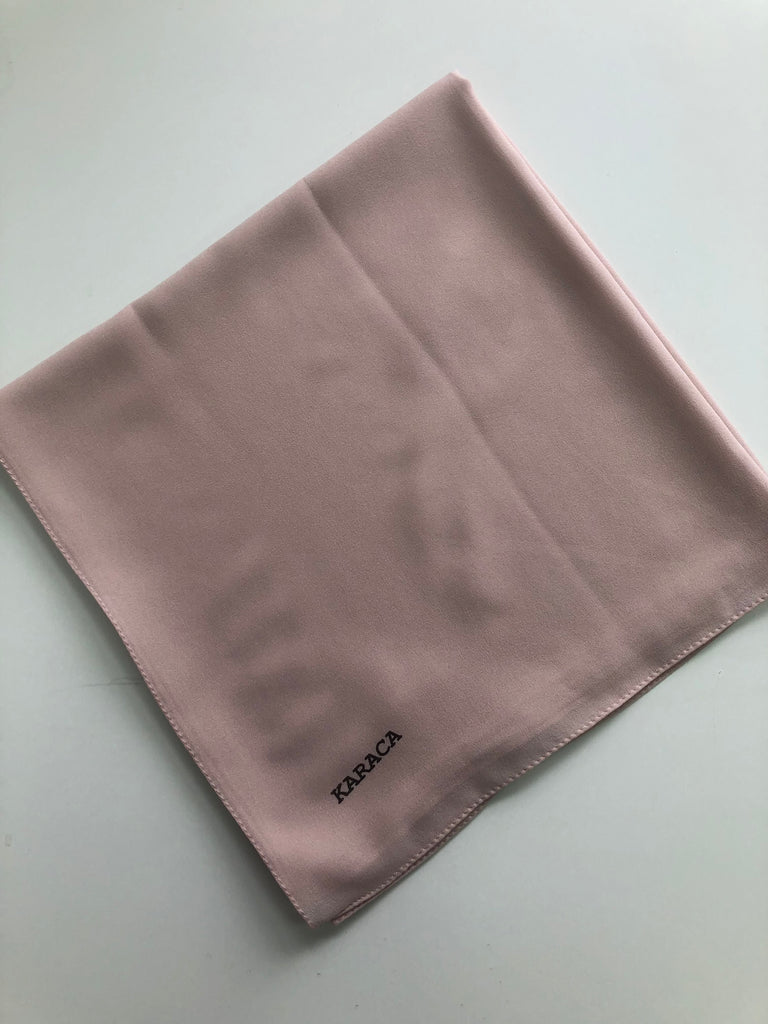 Premium Karaca 120cm Square  Luxury Chiffon Plain Hijab