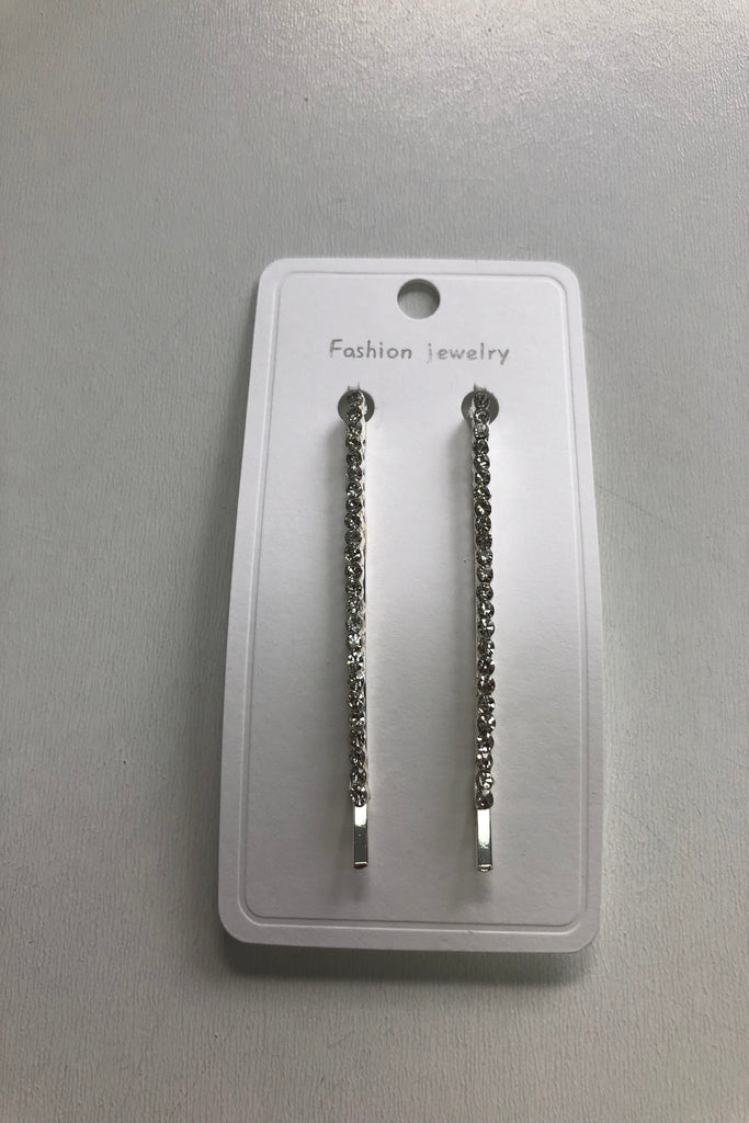 Rhinestone Slide Hair Clips
