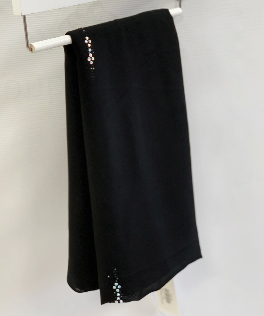 120cm Square Diamante Chiffon  Hijab