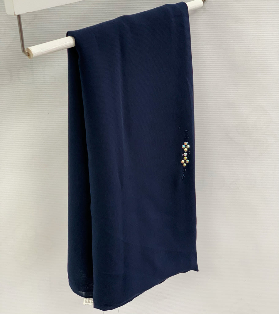 120cm Square Diamante Chiffon  Hijab