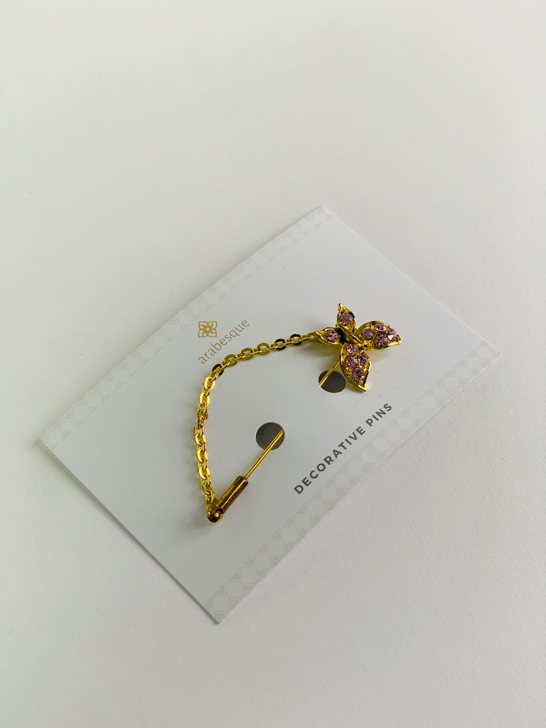 Crystal Diamante Hijab Pins - Pattern 1