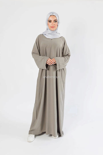 Premium Plain Closed Abaya With Pocket (Wide Sleeves) 13 Colours
