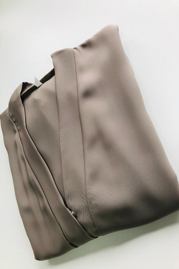 Olive Premium Plain Open Abaya With Pocket (Wide Sleeves)
