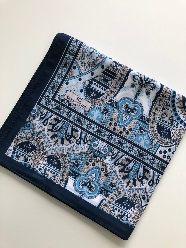 Premium Karaca Floral Tile work Print Long Hijab