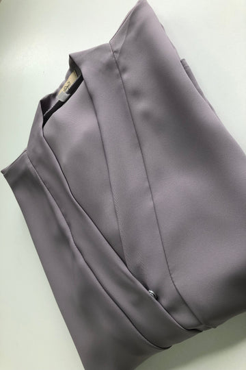Stone Premium Plain Open Abaya With Pocket (Wide Sleeves)