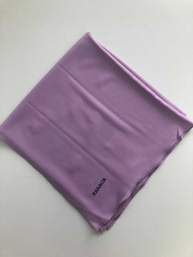Premium Karaca 120cm Square  Luxury Chiffon Plain Hijab