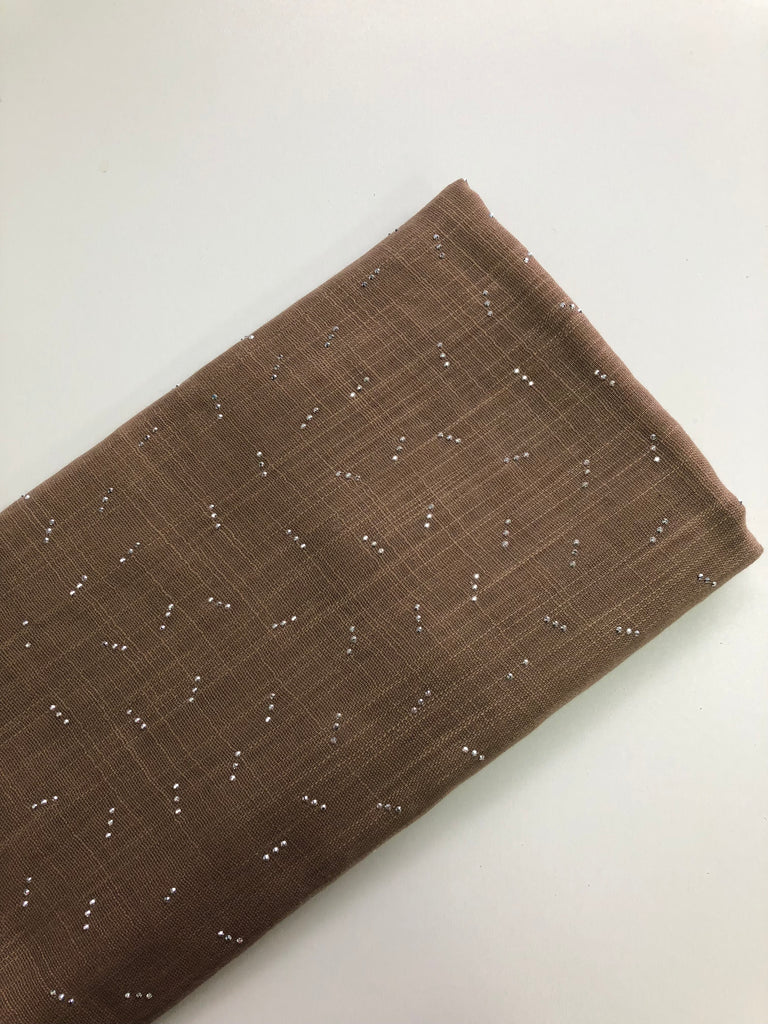 Cashmere Blend Diamante Line Accents Long Hijab