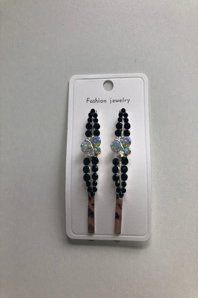 Rhinestone Slide Hair Clips