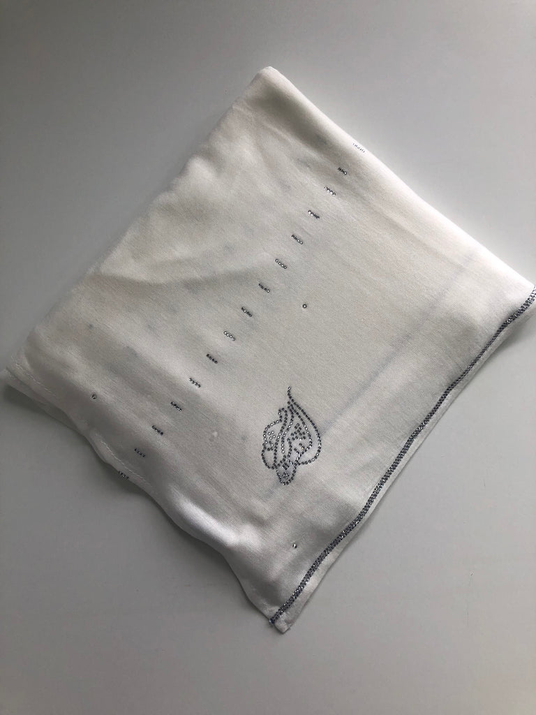 Sharif Line Accent Diamante Jersey Long Hijab