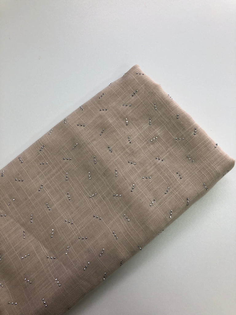 Cashmere Blend Diamante Line Accents Long Hijab