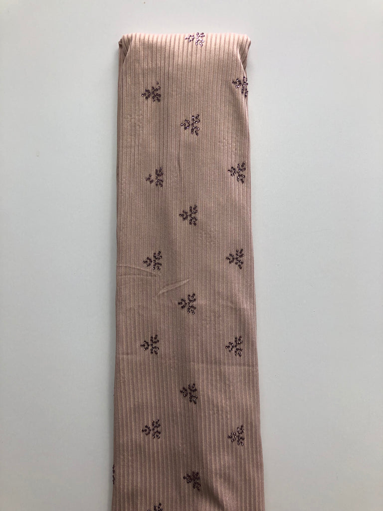 Ribbed Jersey Stone Work Hijab