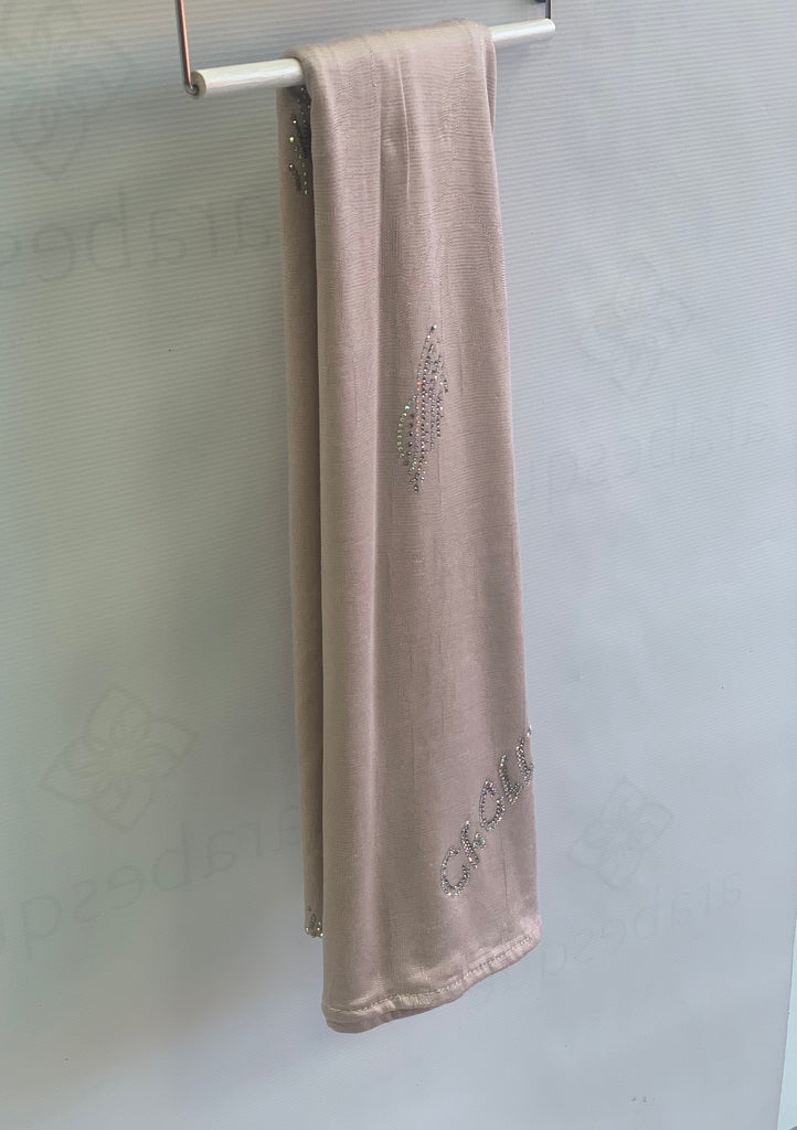 Chally Diamante Jersey Hijab Pattern 1