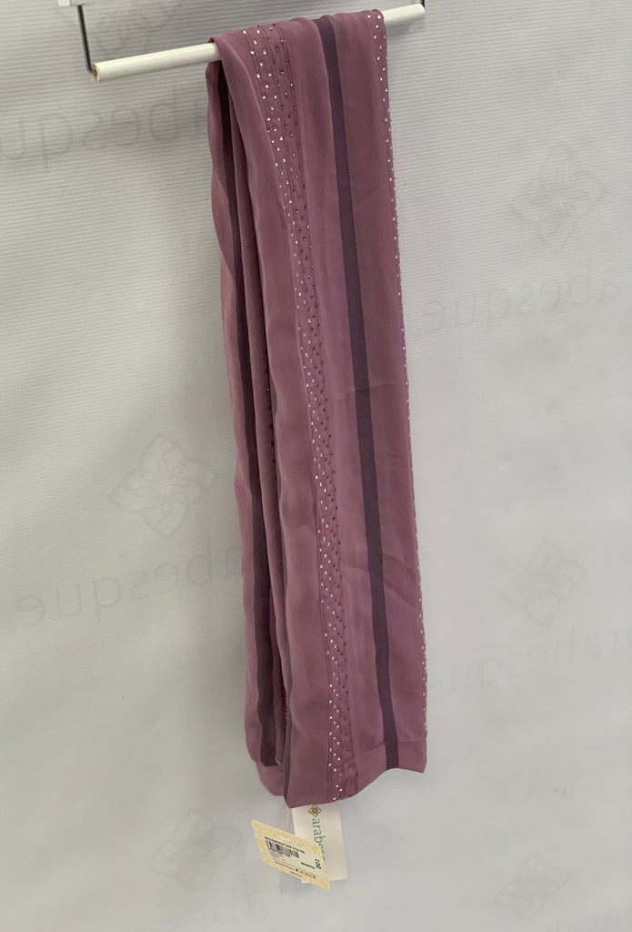 Kashkha Stripe Stone Chiffon Hijab