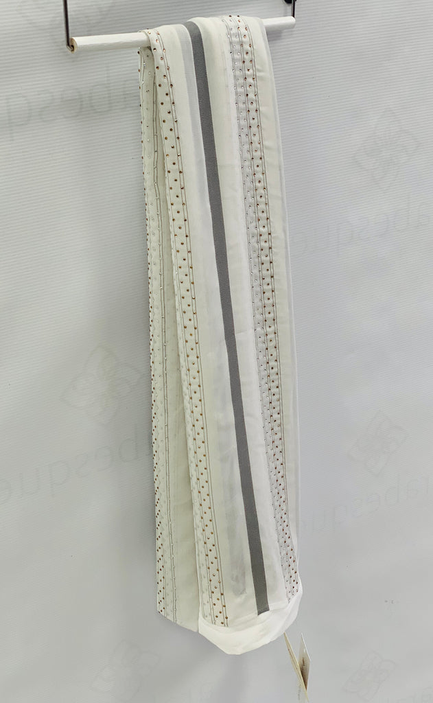 Kashkha Stripe Stone Chiffon Hijab