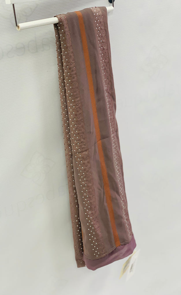 Kashkha Stripe Stone Chiffon Hijab