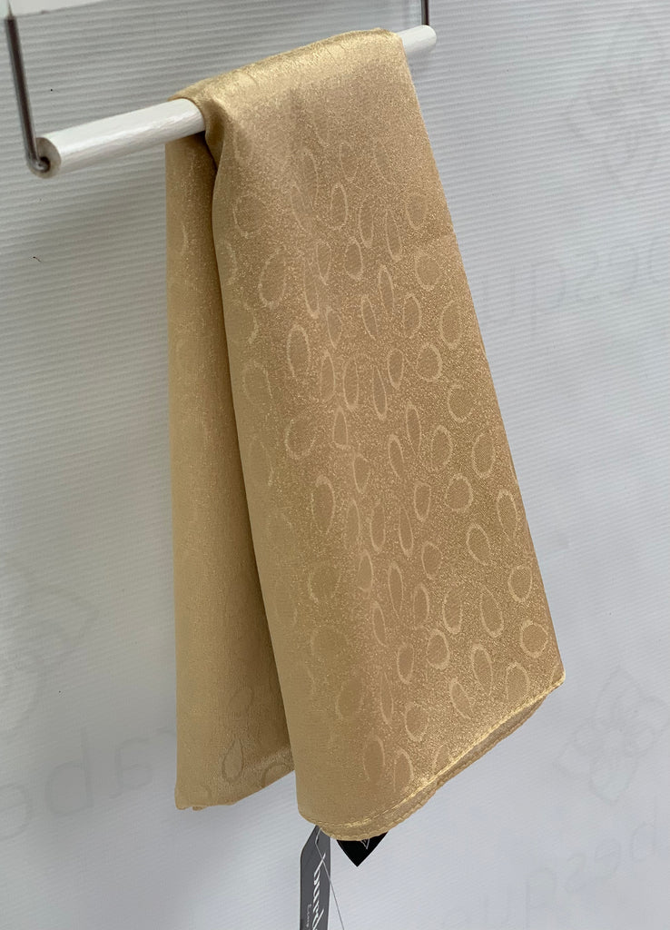 Premium Burden 100cm Square Silky Leaf Print Hijab