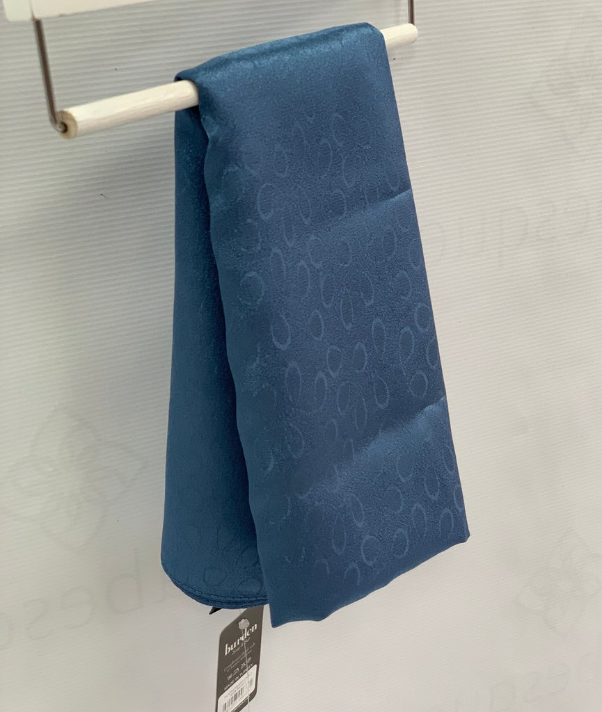 Premium Burden 100cm Square Silky Leaf Print Hijab