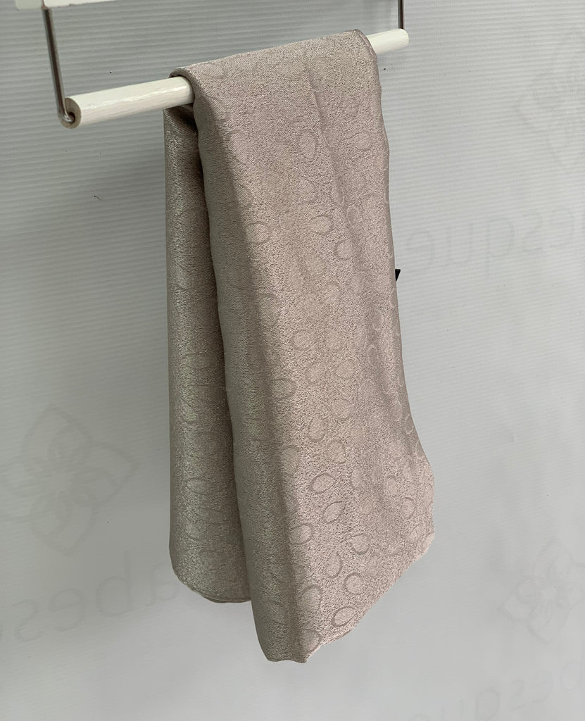 Premium Burden 100cm Square Silky Leaf Print Hijab