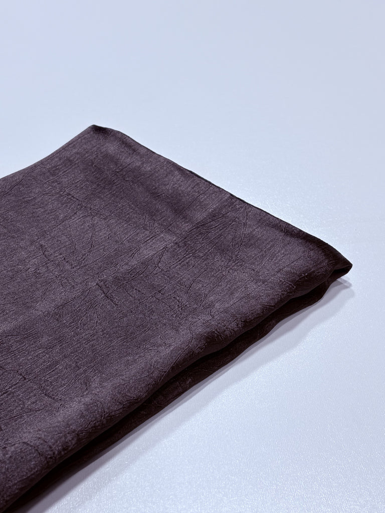 Soft Silk-Chiffon Creased Long Hijab