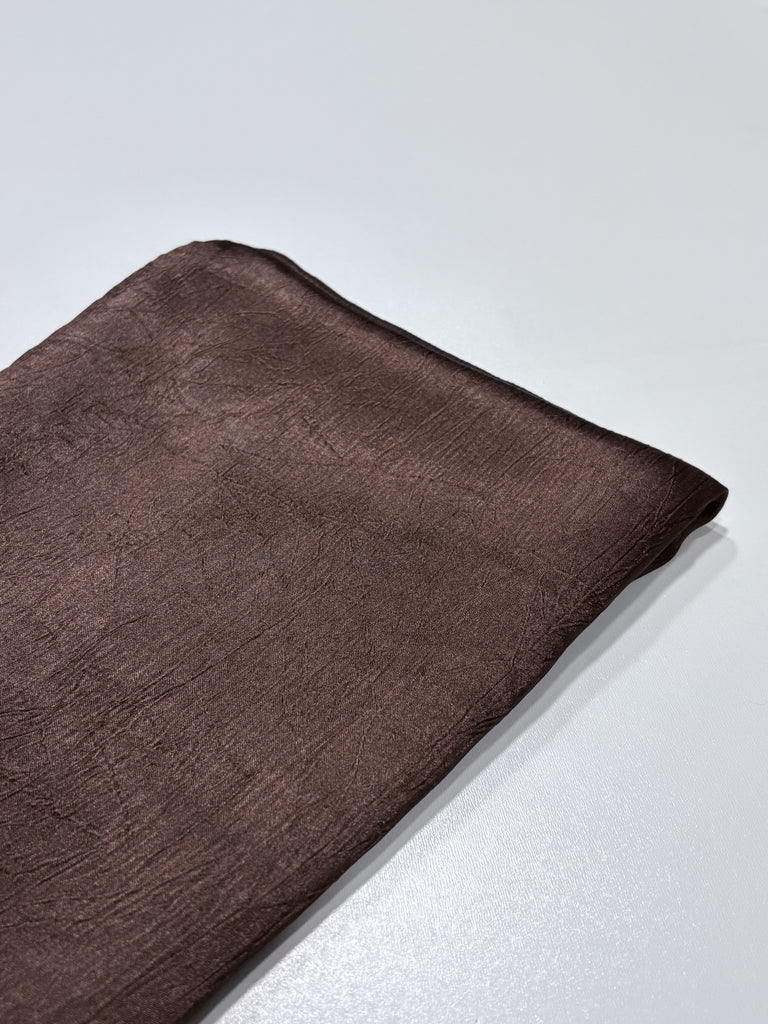 Soft Silk-Chiffon Creased Long Hijab