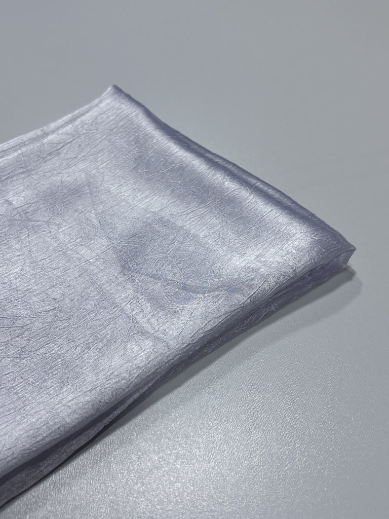 Soft Silk-Chiffon Creased Long Hijab