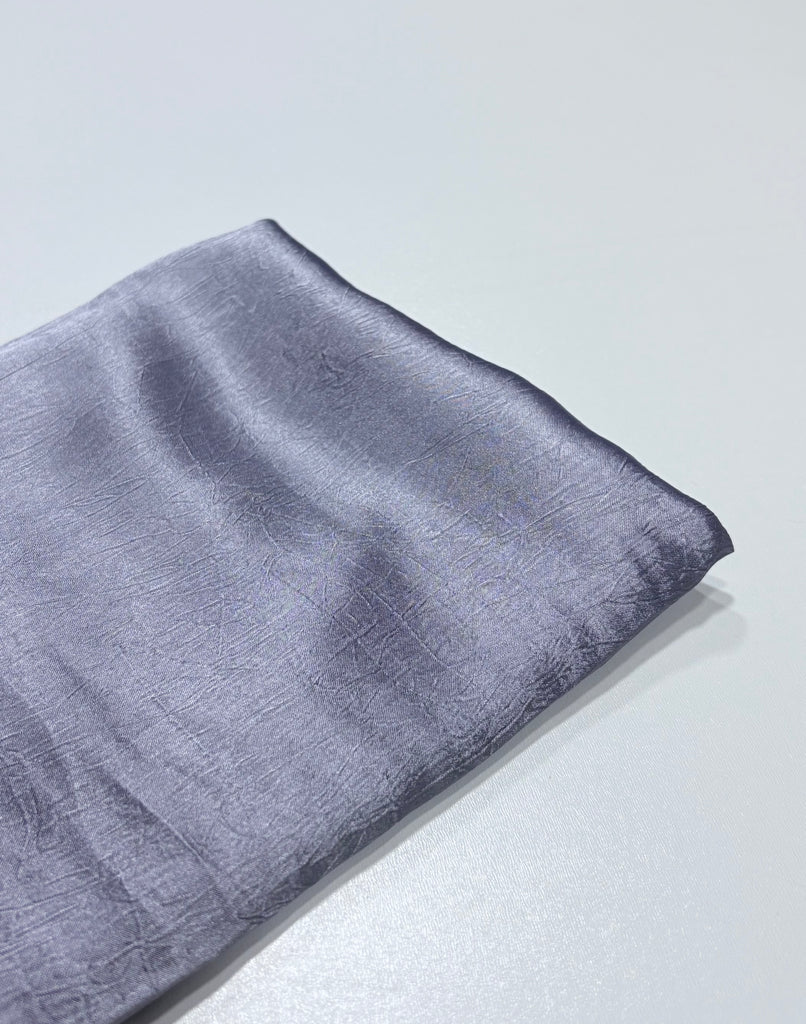 Soft Silk-Chiffon Creased Long Hijab