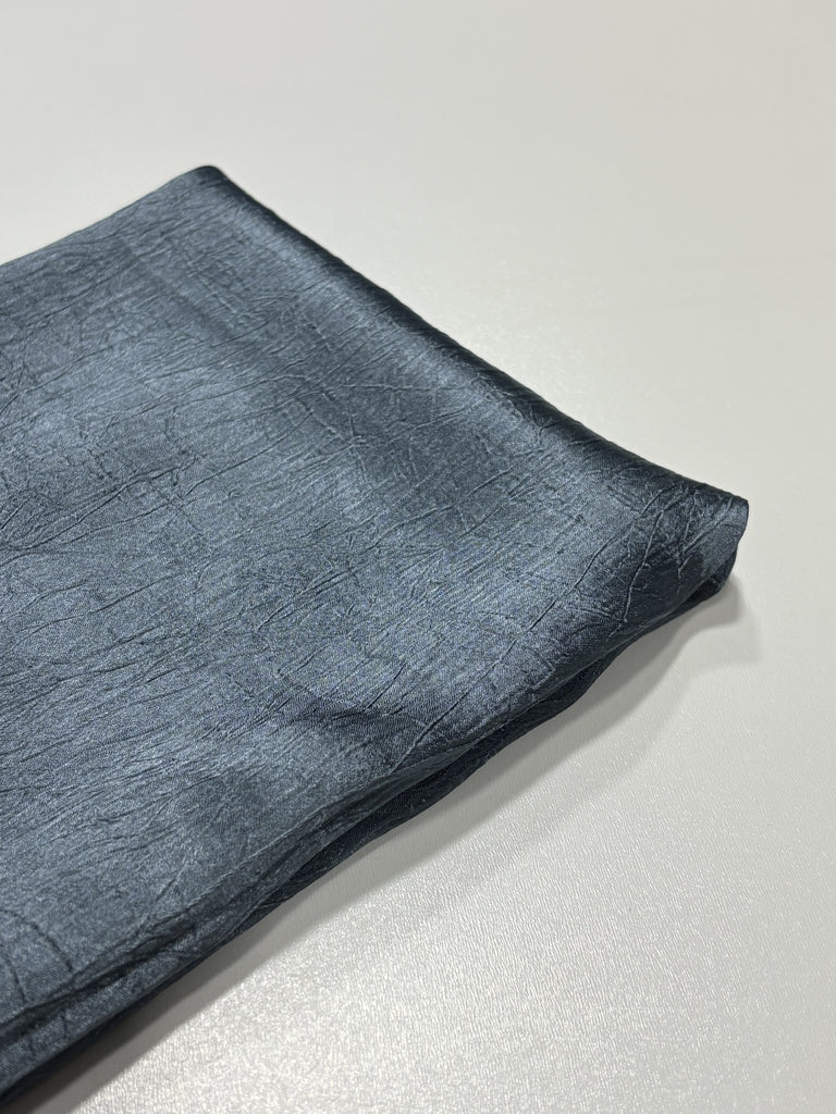 Soft Silk-Chiffon Creased Long Hijab