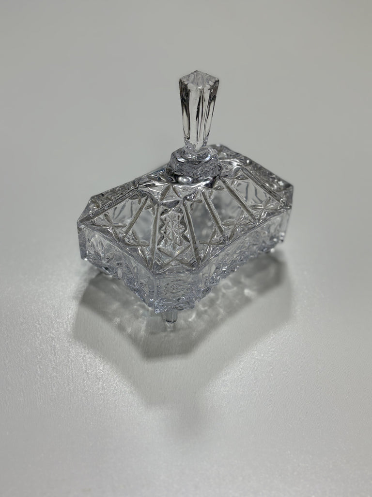 Crystal Glass Storage Box With Lid - 2