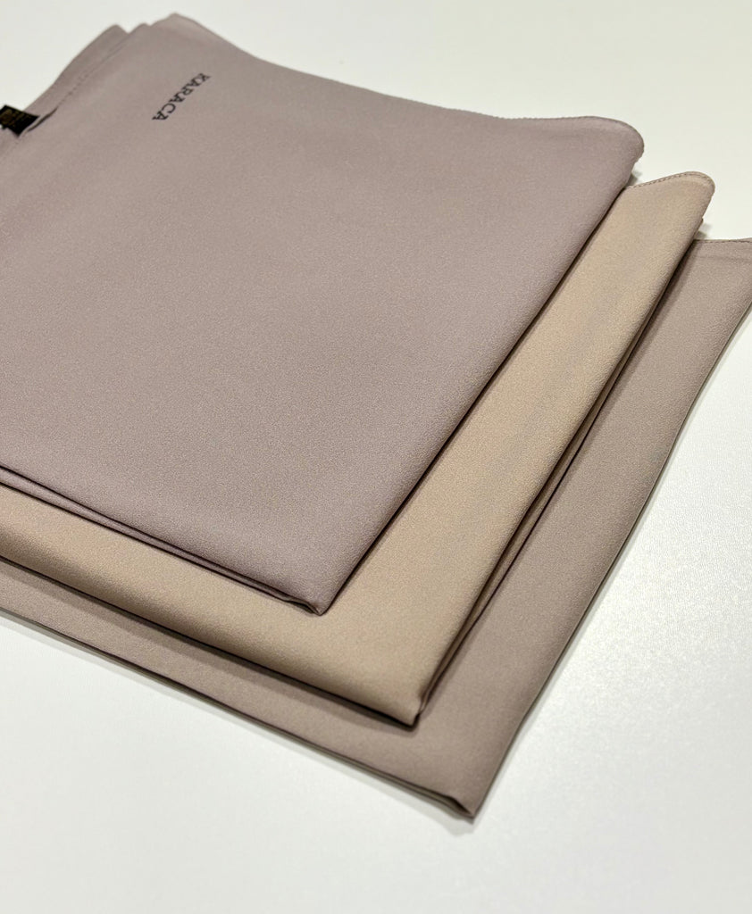 Premium Karaca 120cm Square  Luxury Chiffon Plain Hijab
