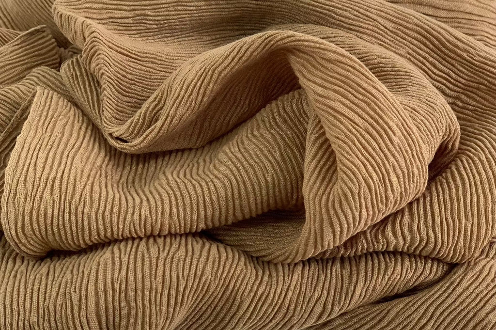 Creased Viscose/Cotton Blend Hijab