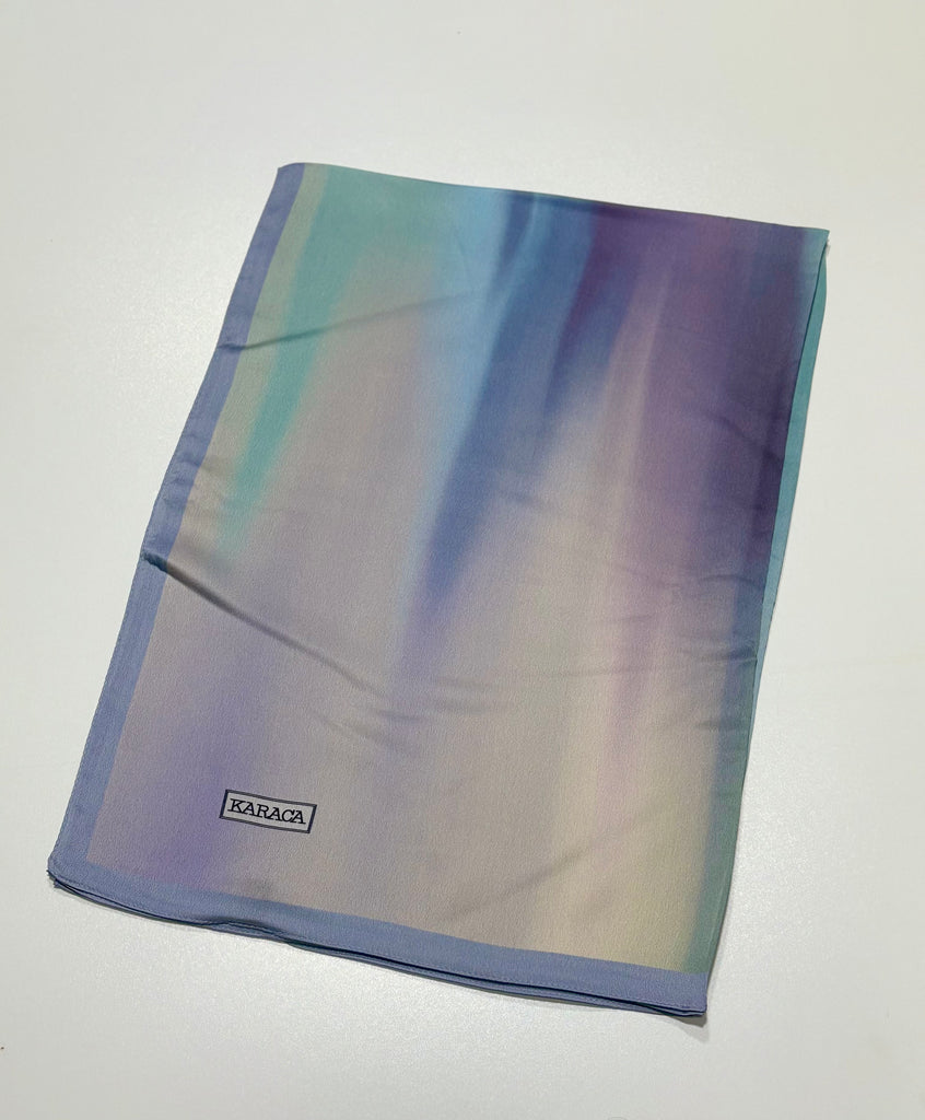 Premium Karaca Multi-Colour Ombre Satin Long Hijab