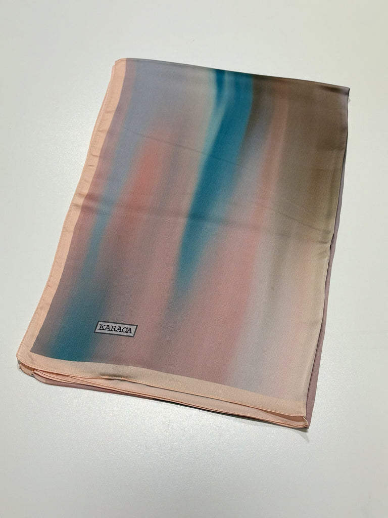 Premium Karaca Multi-Colour Ombre Satin Long Hijab